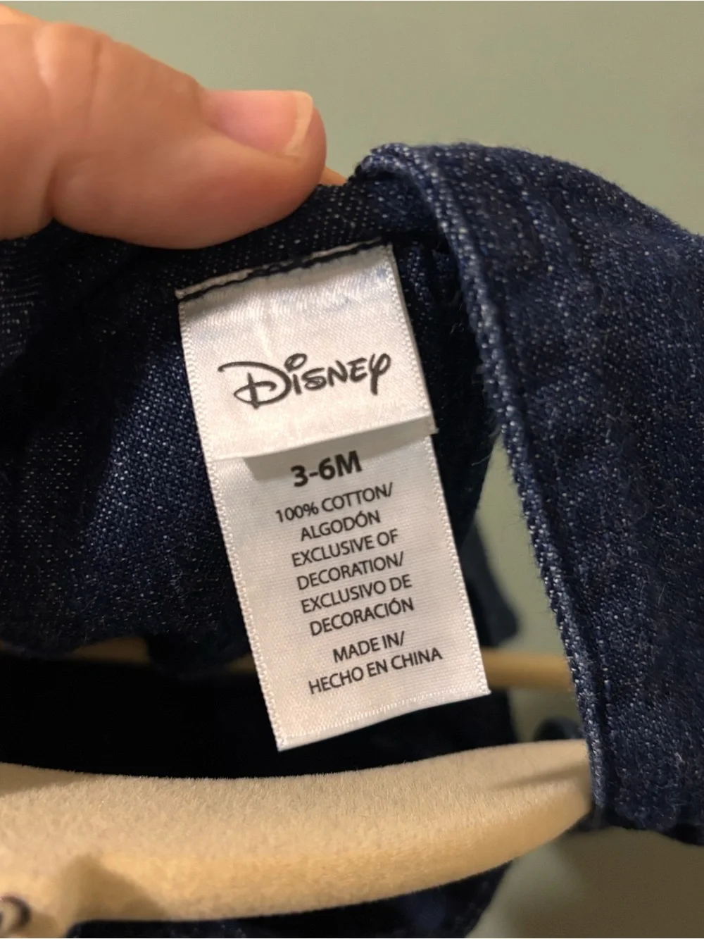 Infants 3-6 mo Disney Vintage POOH & FRIENDS Tiger Explore Cotton Denim Overalls